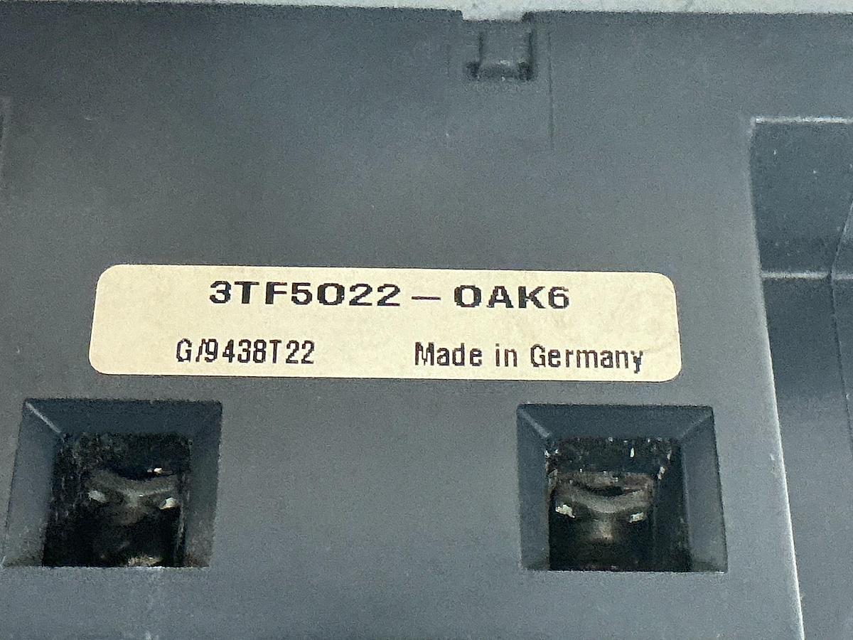 Used SIEMENS 3TF5022-OAK6