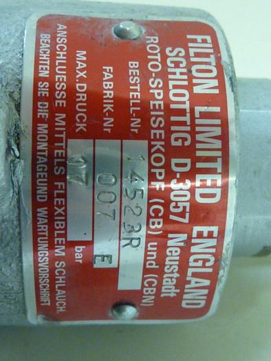 Used FILTRON LIMITED Rotary Union 14523R #63415