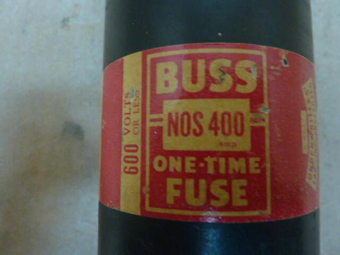 Used BUSSMANN 400 Amp Fuse NOS-400 #27395