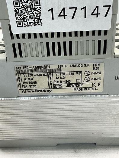 Used ALLEN BRADLEY 160-AA08NSF1 SER B