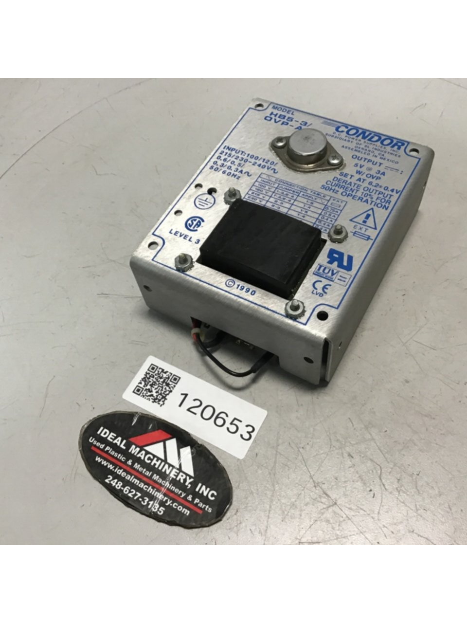 Used POWER ONE Power Supply HB5-3/OVP-A USED