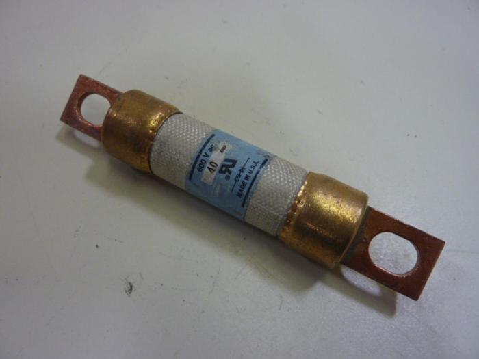 Used BUSSMANN 40 Amp Fuse KBC-40 #62394