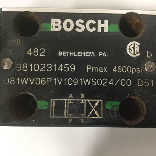 Used BOSCH Relief Valve 9810231459 081WV06P1V1091WS024/00D51 Used