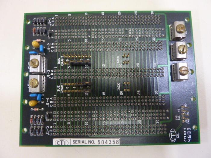 Used CTI Van Dorn Control Rack Board CTI 605 Z9411044B #51529