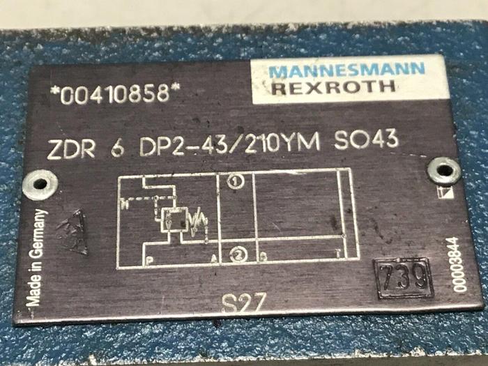 Used REXROTH Valve ZDR6DP243210YMSO43 #129921