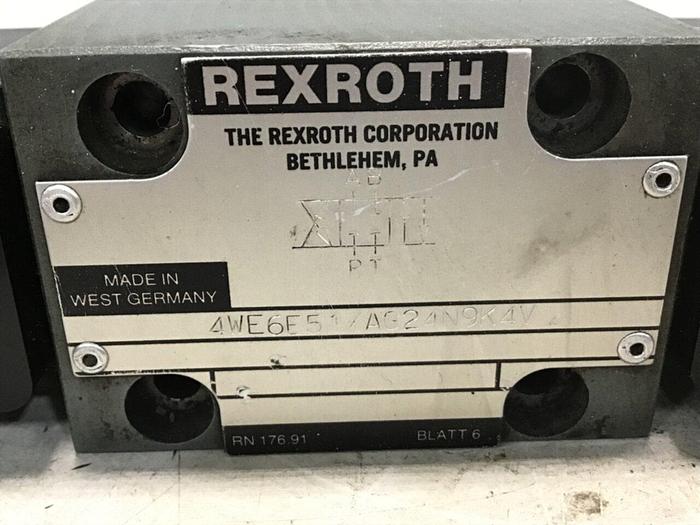 Used REXROTH Valve 4WE6E51/AG24N9K4V #140364