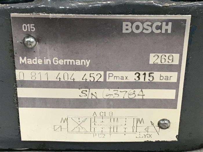 Used BOSCH Proportional Servo Valve 0 811 404 452 USED