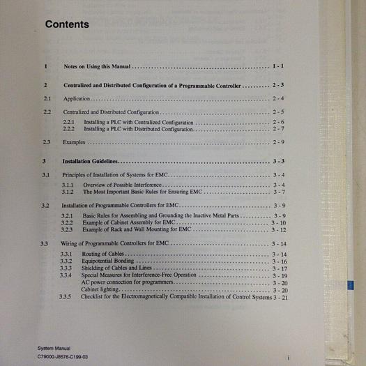 Used SIEMENS System Manual 6ES5 998-0SH21 #70962