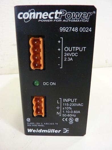 Used WEIDMULLER Power Supply 992748 0024 #61751