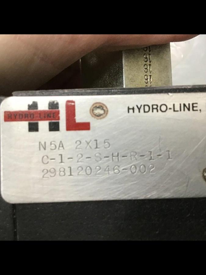Used HYDRO LINE Cylinder N5A 2/15 C-1-2-S-H-R-1-1 USED