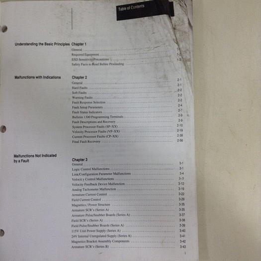 Used ALLEN BRADLEY Troubleshooting Manual 1395-5.45 #70953