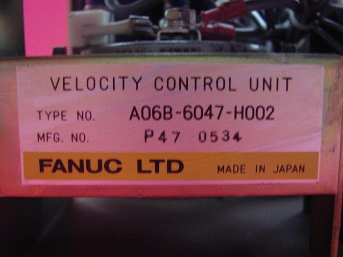Used FANUC Servo Velocity DC Controller A06B-6047-H002 #7197
