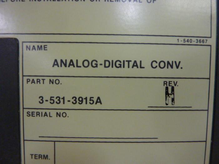 Used CINCINNATI MILACRON Analog-Digital Converter 3-531-3915A Used
