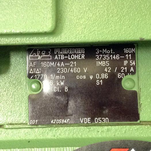 Used ATB FLENDOR Motor AF160M/4A-21 Used