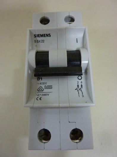 Used SIEMENS 1 Amp Circuit Breaker 5SX22D1 #52195
