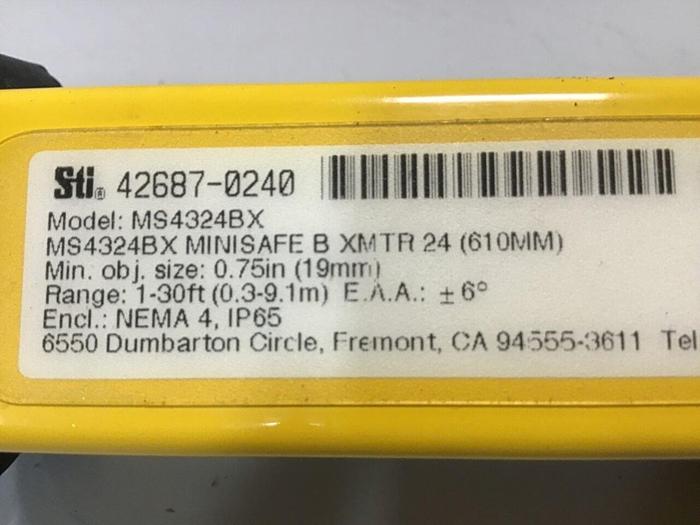 Used STI Light Curtain Transmitter MS4324BX #130193