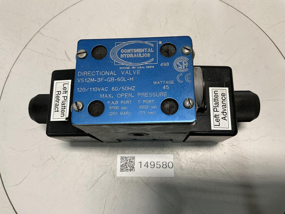 Used CONTINENTAL HYDRAULICS VS12M-3F-GB-60L-H