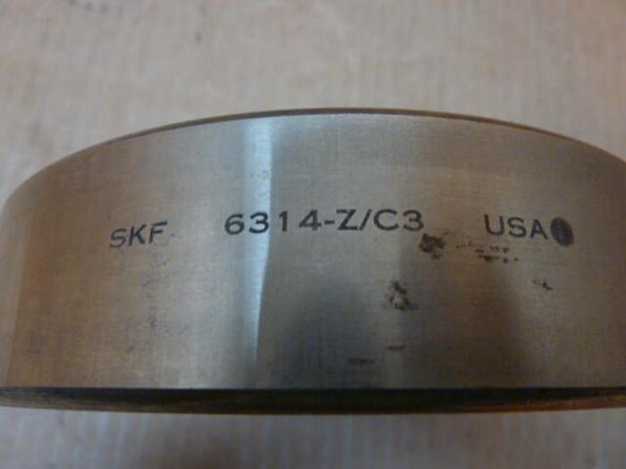 Used SKF Bearing 6314-Z/C3 USED