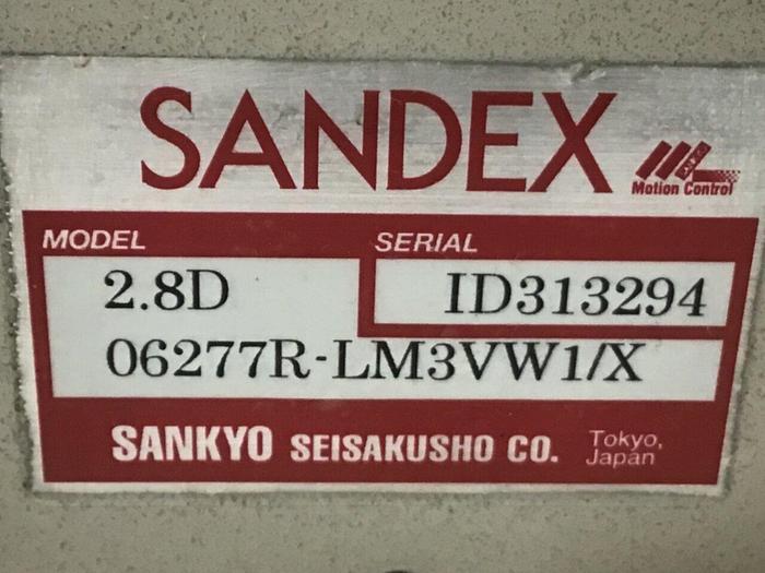 Used SANDEX Indexing Drive 2.8D 06277R-LM3VW1/X #119928