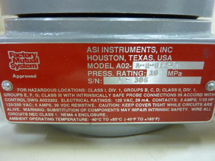 Used KILLARK Transmitter A02-A-R-012-Z-H #52998