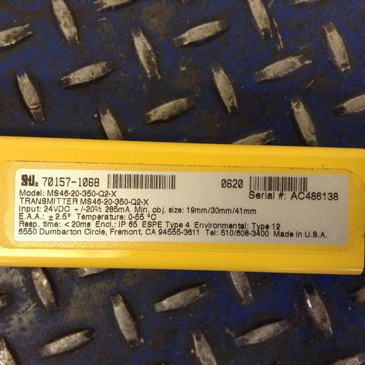 Used STI Light Curtain Transmitter MS46-20-350-Q2-X #78728
