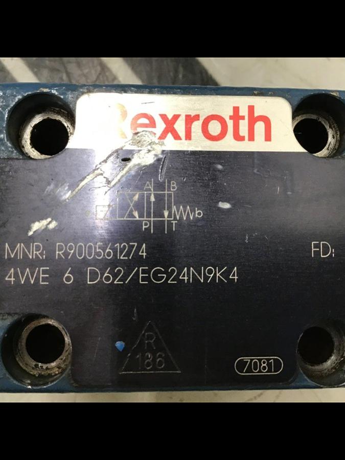 Used REXROTH Valve 4WE6D62/EG24N9K4 Used