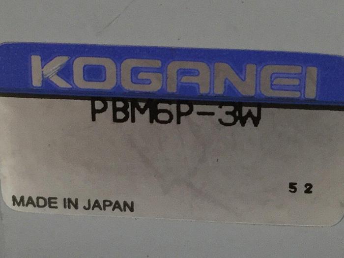 Used KOGANEI Block w/ Valves PBM6P-3W #104871