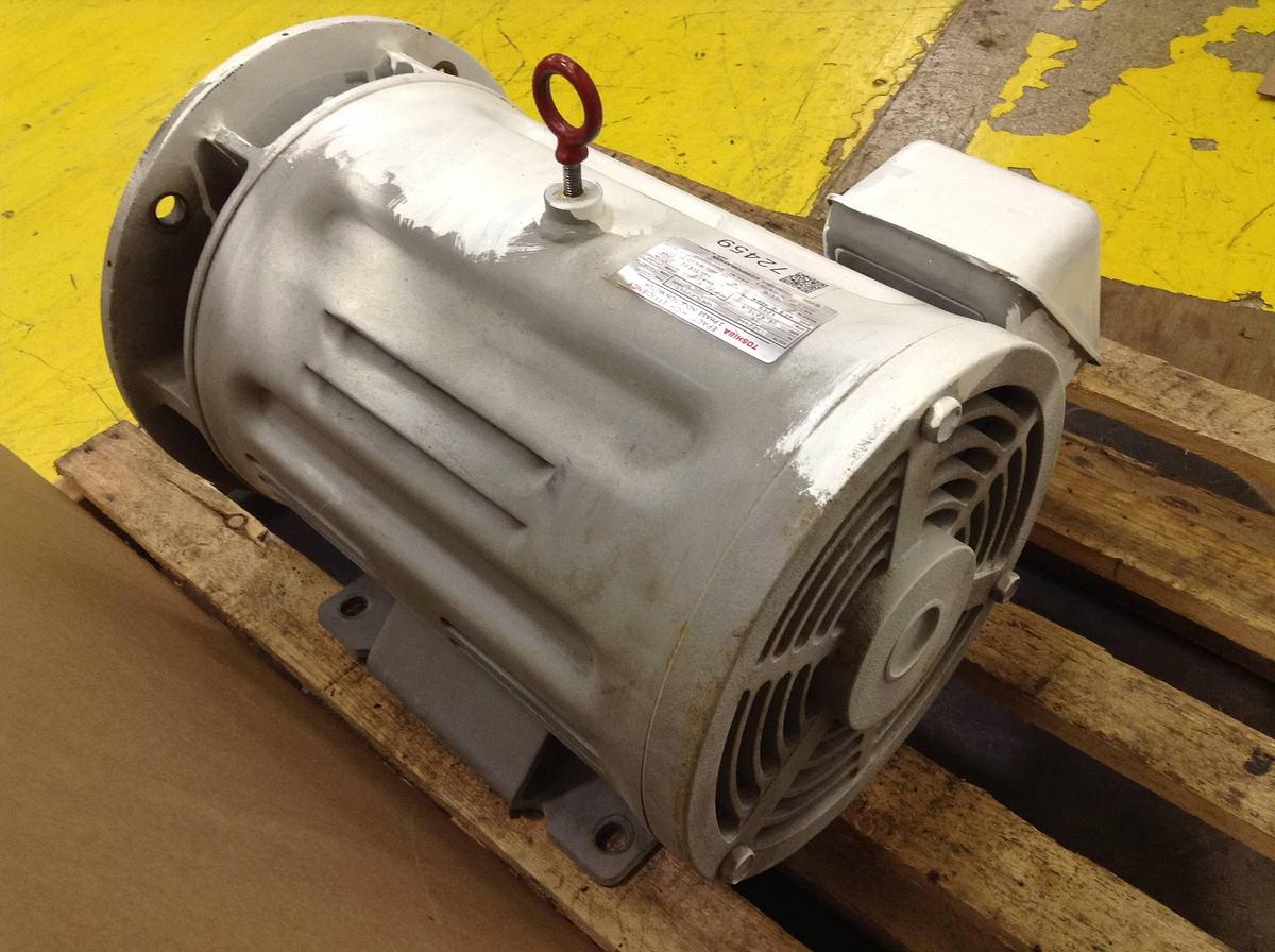Used TOSHIBA 3 Phase Induction Motor TKKH SCKL21 Used