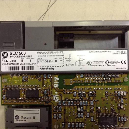 Used ALLEN BRADLEY 5/04 Processor Unit 1747-L541 SER B #89288