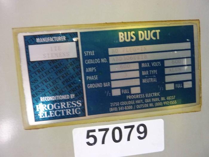 Used PROGRESSIVE ELECTRIC Bus Dust Junction Tap Box ABD306UETB Used