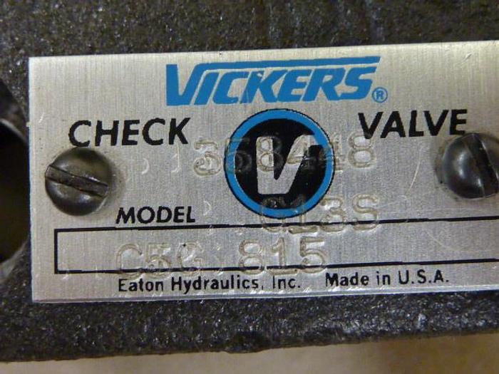 Used VICKERS Check Valve C5G815 #59845