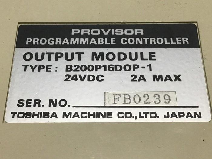 Used TOSHIBA Output Module B200P16DOP-1 #111749