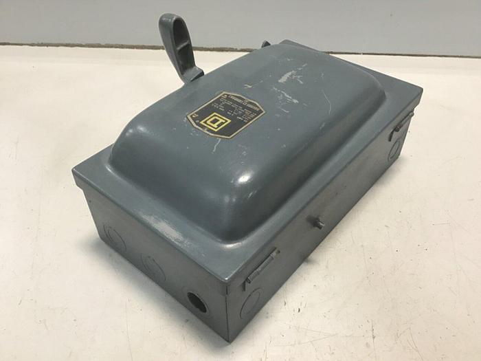 Used SQUARE D 30 Amp Safety Switch Ser A1 A85341 #128055