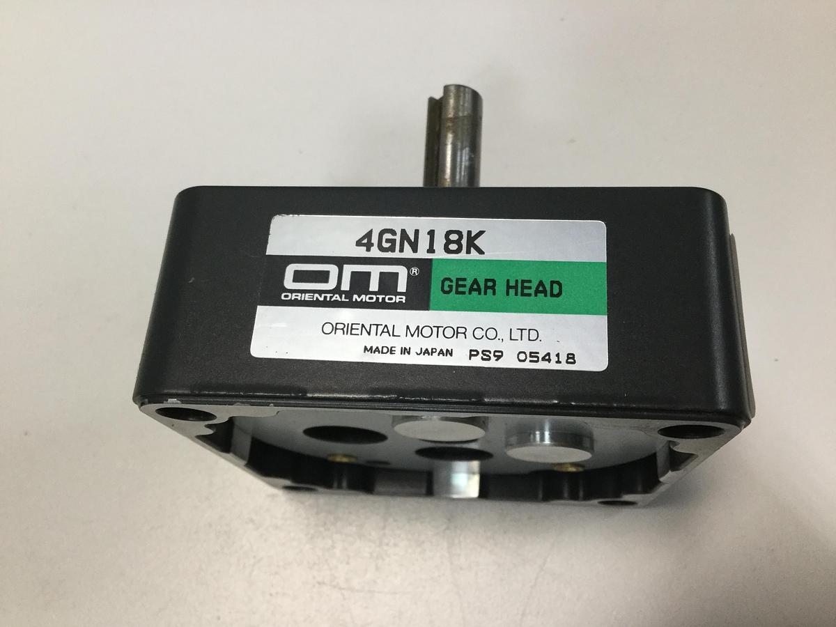 Used ORIENTAL MOTOR Gearhead 4GN18K used