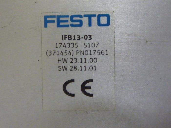 Used FESTO Control Block / Valve Terminal IFB13-03 Used