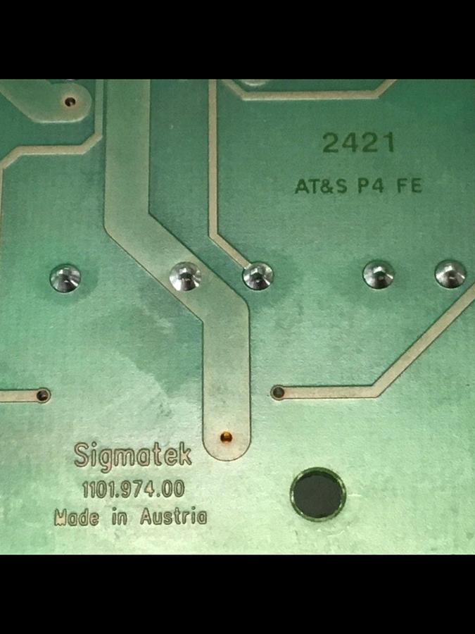 Used SIGMATEK Circuit Board Wittmann Robot 1101.974.00 Used