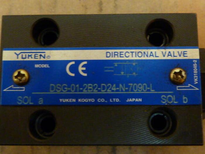 Used YUKEN Directional Valve DSG-01-2B2-D24-N-7090-L #29615