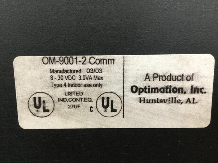 Used OPTIMATION INC Communications Master OM-9001-2 COMM #102626