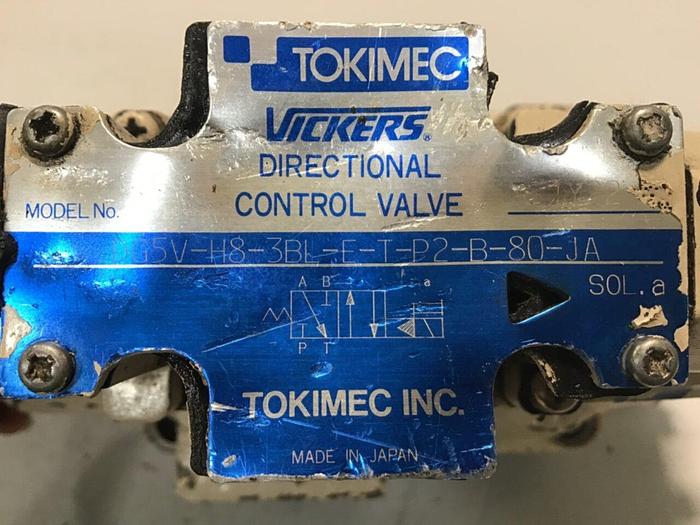 Used VICKERS Valve DG5VH83BLET DG5V-H8-3BL-E-T-P2-B-80-JA #138093