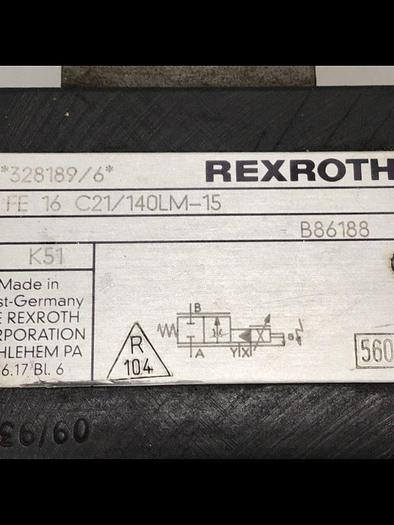 Used REXROTH 2-Way Proportional Valve FE16C21/140LM15 Used