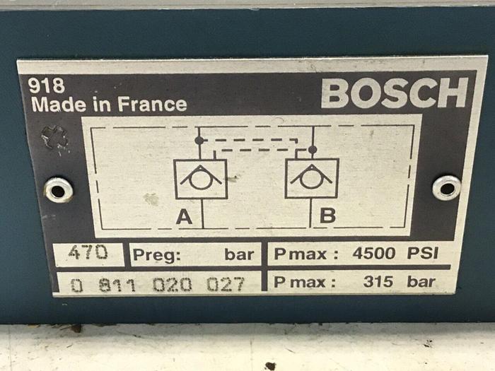 Used BOSCH Check Valve 0 811 020 027 Used