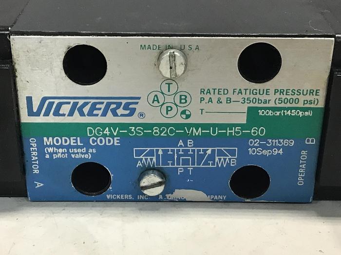 Used VICKERS DG4V-3S-82C-VM-U-H5-60