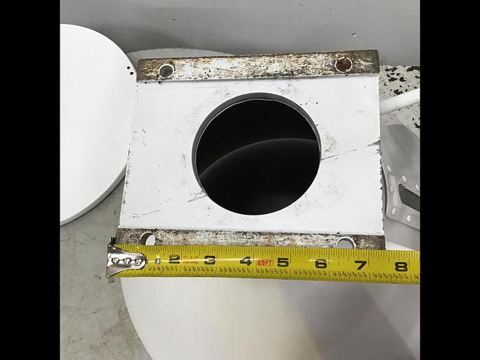 Used METAL FABRICATOR Hopper w/ Lid 27X23 HOP Used #143385