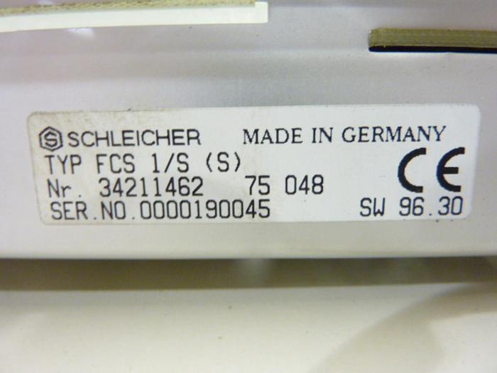 Used SCHLEICHER Programmable Controller FCS 1/S #43110