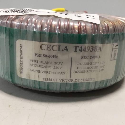 Used CECLA 0.24 kVA Toroidal Transformer T44938A #96472