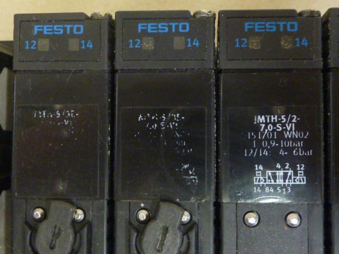 Used FESTO Control Block w/ Valves VIFB-03-B #66585