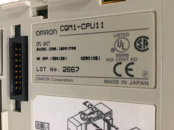Used OMRON Programmable Controller CQM1-CPU11 #98665