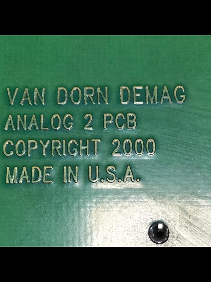 Used VAN DORN Analog 2 PC Board PC330-166 330-166 #145249