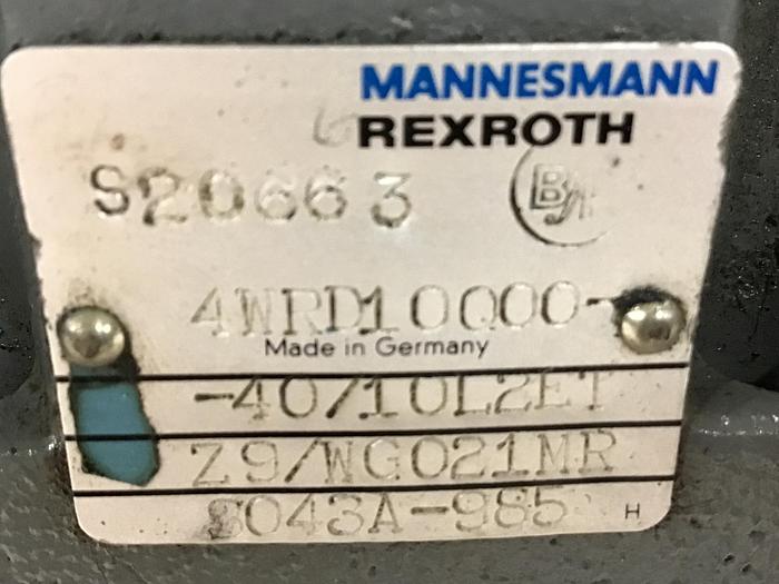 Used REXROTH Z4WE6E6820/AG24N9K4/MR Valve Used #140309