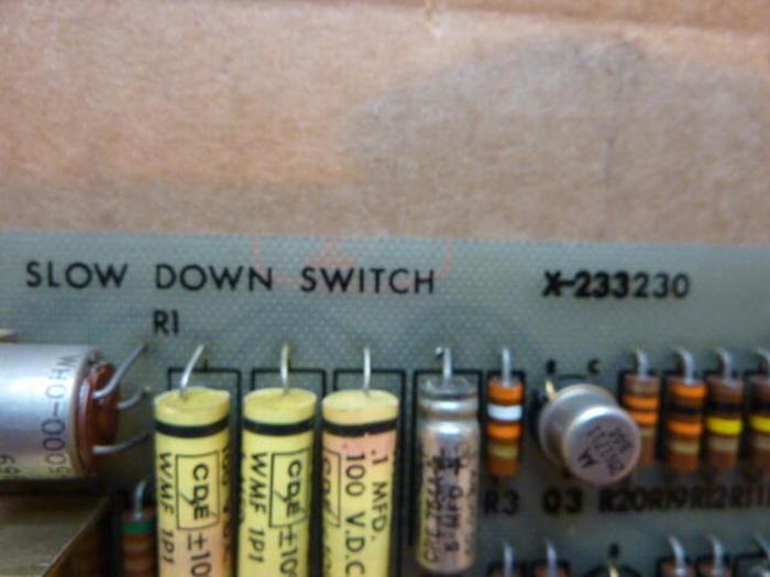 Used ALLEN BRADLEY Slow Down Switch Board X-233230 #27117